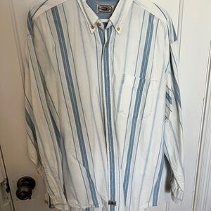 Casual Striped Button-Up Shirt